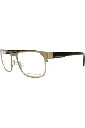 Porsche Design Akcesoria, Mężczyzna, Żółty, ONE SIZE, Złote Metalowe Oprawki Okularów