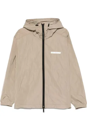 Dsquared2 Kurtki, Mężczyzna, Beżowy, L, Kurtki męskie - Styl Kaban