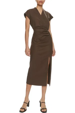 MARELLA Sukienki, Kobieta, brązowy, L, Sukienka Chocolat Recoaro 2413221242200