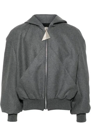 The Attico Bluzy, Kobieta, Szary, S, Szara Bawełniana Bluza z Kapturem Aw 24