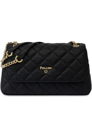 Pollini Torebki, Kobieta, Czarny, ONE SIZE, Koronkowa Woreczkowa Torba Noc