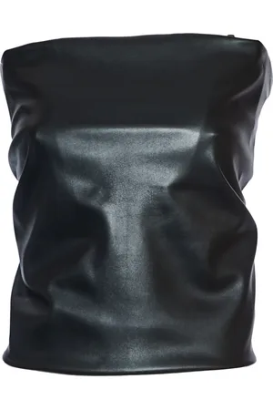 Sportmax Koszulki, Kobieta, Czarny, S, Czarny Top Lindsey A Fascia