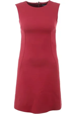 Dolce & Gabbana Sukienki, Kobieta, Czerwony, M, Sukienka bez rękawów dla kobiet, średniej długości
