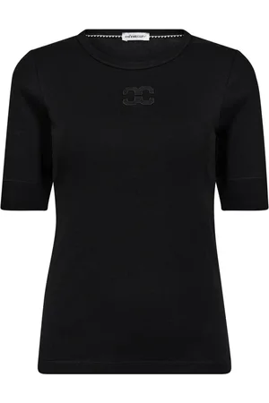 Co`Couture Koszulki, Kobieta, Czarny, M, Czarna koszulka z haftem