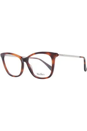 Max Mara Akcesoria, Kobieta, brązowy, ONE SIZE, Brązowe Okulary Optyczne Damskie Styl Motyla