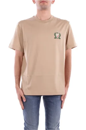 Lacoste Koszulki, Mężczyzna, Beżowy, XL, Bawełna, Beżowe T-shirty i Pola z Logo