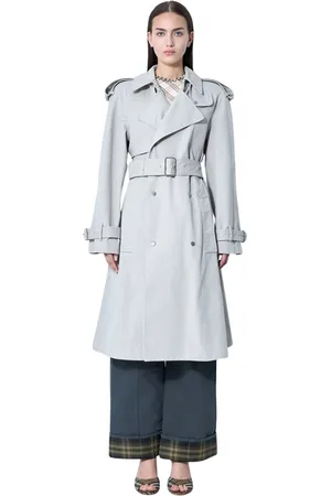 Burberry Płaszcze, Kobieta, Beżowy, S, Klasyczny Płaszcz Trench z Bawełny
