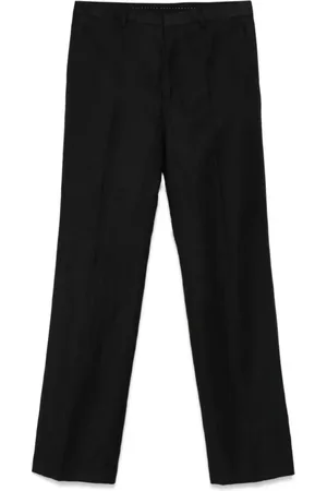 DRIES VAN NOTEN Spodnie, Mężczyzna, Czarny, XL, Stylowe M.w. Spodnie