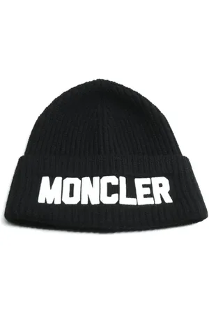 Moncler Pre-owned, Kobieta, Czarny, ONE SIZE, Wełna, Pre-owned Wool hats