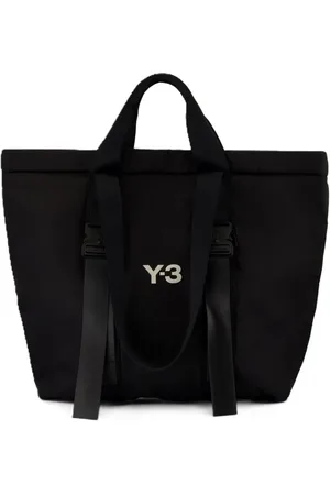 Y-3 Torebki, unisex, Czarny, ONE SIZE, Czarna Syntetyczna Torba Shopper