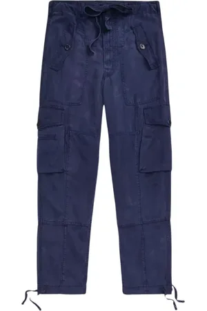 Ralph Lauren Spodnie, Kobieta, Niebieski, L, Granatowe spodnie typu Cargo