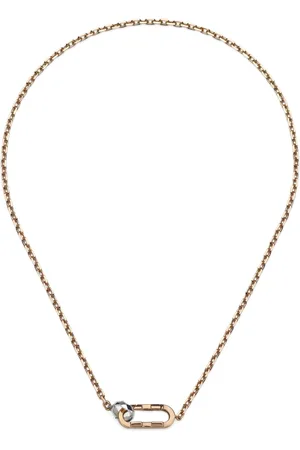 Gucci Akcesoria, Kobieta, Żółty, ONE SIZE, Link to Love łańcuszek w różowym i białym złocie