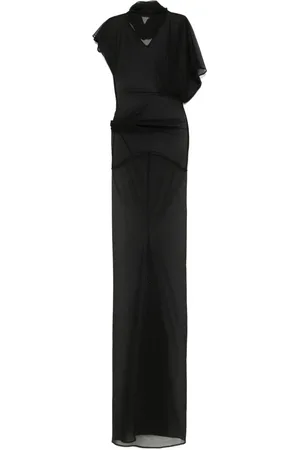Rick Owens Sukienki, Kobieta, Czarny, M, Czarna Sukienka Lilith Elegancka Sukienka