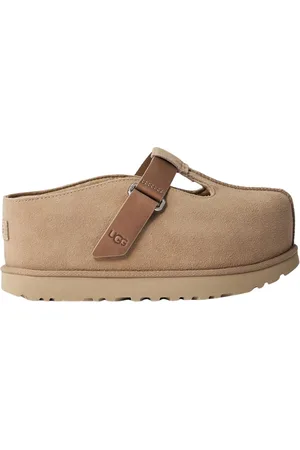 UGG Buty, Kobieta, Beżowy, 41 EU, Zamsz, Zamszowe Chodaki Goldenstar