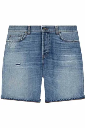 Dondup Szorty, Kobieta, Niebieski, W30, Jeansyowe Szorty z Fajnymi Szczegółami