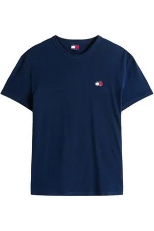 Tommy Hilfiger Koszulki, Mężczyzna, Niebieski, L, Koszulka Badge w Ciemnym Niebieskim