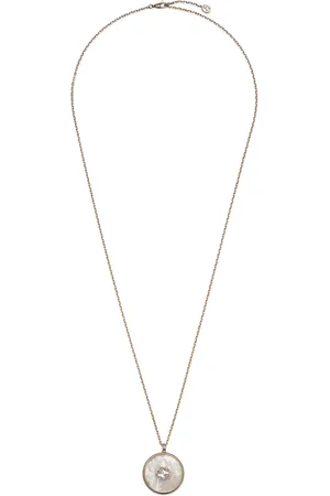 Gucci Akcesoria, Kobieta, Żółty, ONE SIZE, Łańcuch z różowego złota, mop, diamenty GG pavé