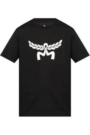 MCM Koszulki, Mężczyzna, Czarny, XL, T-shirt z logo