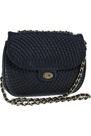 Bally Pre-owned, Kobieta, Czarny, ONE SIZE, Skóra, Pre-owned skórzane torby na ramię