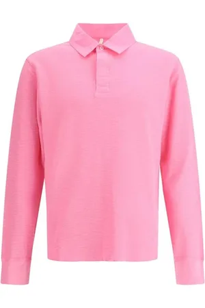 Sunflower Koszulki, Mężczyzna, Różowy, M, Rugby Polo Shirt z Waffle Knit