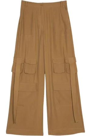 Twin-Set Spodnie, Kobieta, brązowy, 2XS, Spodnie cargo kolekcja Actitude Revive