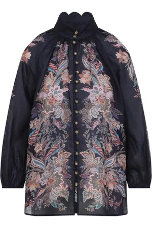 ZIMMERMANN Bluzki, Kobieta, Wielobarwność, S, Flowy Rhiannon Blouse