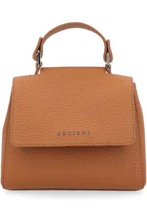 Orciani Torebki, Kobieta, brązowy, ONE SIZE, Miękka Mini Skórzana Torba