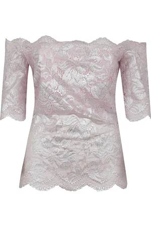 Paco rabanne Bluzki, Kobieta, Różowy, M, Stylowy Różowy Fioletowy Topwear