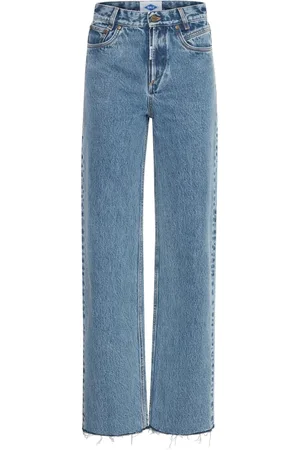Ball Jeansy, Kobieta, Niebieski, W31 L32, Marble Wash Straight-Leg Jeansy