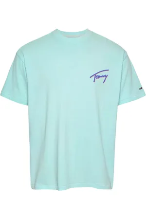 Tommy Hilfiger Koszulki, Mężczyzna, Niebieski, L, Faded Graficzny T-shirt Urban Adventure Styl
