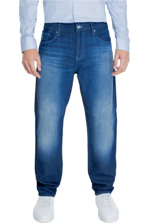 Armani Exchange Jeansy, Mężczyzna, Niebieski, W36 L32, Męskie Spodnie z Elastycznym Materiałem