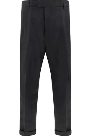 Dolce & Gabbana Spodnie, Mężczyzna, Czarny, M, Lniane Spodnie Balonowe