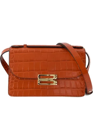 Victoria Beckham Torebki, Kobieta, Czerwony, ONE SIZE, Czerwona Torba na Ramię z Krokodylej Skóry