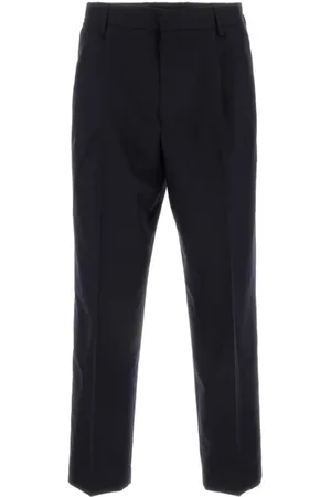 DRIES VAN NOTEN Spodnie, Mężczyzna, Niebieski, L, Męskie Spodnie Casual M.w. Styl