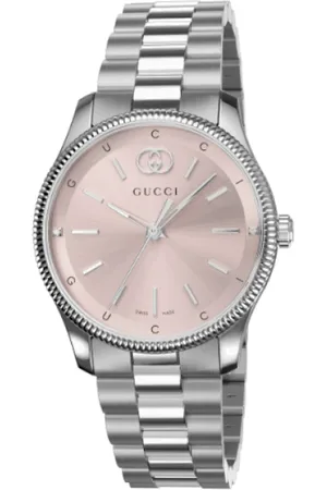 Gucci Akcesoria, Kobieta, Różowy, ONE SIZE, G-Timeless 29 mm stalowa koperta