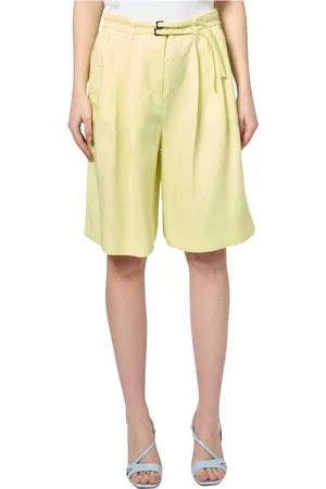 HUGO BOSS Szorty, Kobieta, Zielony, S, Zielone spodnie na biurowy look