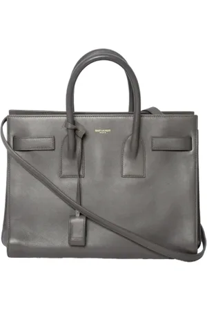 Saint Laurent Pre-owned, Kobieta, Szary, ONE SIZE, Pre-owned Skórzane torebki