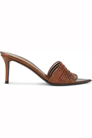 Giuseppe Zanotti Buty, Kobieta, brązowy, 36 EU, Brązowe sandały mule z odkrytymi palcami i obcasem