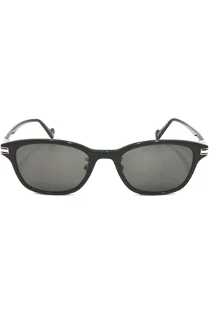 Moncler Pre-owned, Kobieta, Czarny, ONE SIZE, Len, Pre-owned Plastic sunglasses