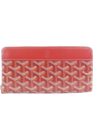 GOYARD Pre-owned, Kobieta, Czerwony, ONE SIZE, Pre-owned portfele płócienne