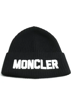 Moncler Pre-owned, Kobieta, Czarny, ONE SIZE, Wełna, Pre-owned Wool hats