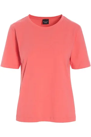 Bitte Kai Rand Koszulki, Kobieta, Czerwony, M, Cool Coral Bawełniana Bluzka i T-shirt