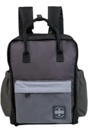 Munich Torebki, unisex, Szary, ONE SIZE, Nowoczesny minimalistyczny plecak na co dzień