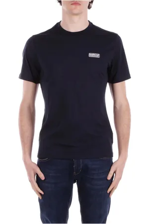 Barbour Koszulki, Mężczyzna, Niebieski, M, Niebieski T-shirt z logo International