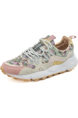 Flower Mountain Buty, Kobieta, Wielobarwność, 36 EU, Zamsz, Suedeprint Rosemilk Buty Damskie