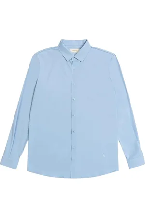 GIANNI LUPO Koszule, Mężczyzna, Niebieski, 2XL, Męska Koszula Stretch Mod