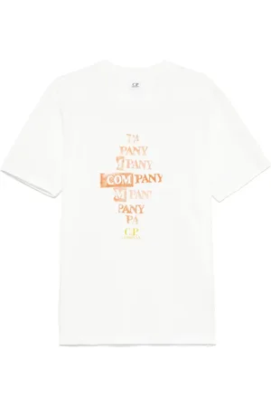 C.P. Company Koszulki, Mężczyzna, Biały, XL, Męski T-shirt z krótkim rękawem
