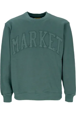 MARKET Bluzy, Mężczyzna, Zielony, XL, Vintage Wash Crewneck Sweatshirt