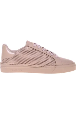 BALDININI Buty, Kobieta, Beżowy, 38 1/2 EU, Perforated leather and nude patent leather trainer
