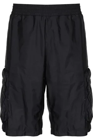 Moncler Szorty, Mężczyzna, Niebieski, M, Nylon, Niebieskie Szorty z Kieszeniami na Zamek